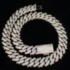 15mm Iced Out Rose Embossed Cuban Link Chain