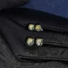 4 Prongs Colored Moissanite Stud Earrings