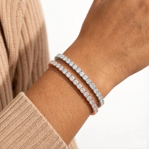 5MM Moissanite Silver Tennis Bracelet