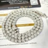 5MM Moissanite Silver Tennis Necklace Set