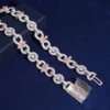 Rapper Streetwear Silver Moissanite Star Cross Necklace